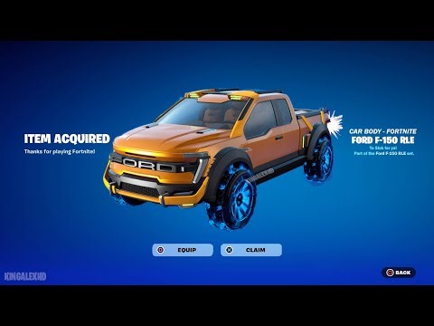 How To Get Ford F-150 RLE Car Body NOW FREE Fortnite (Unlocked Ford F-150 RLE Rocket League)