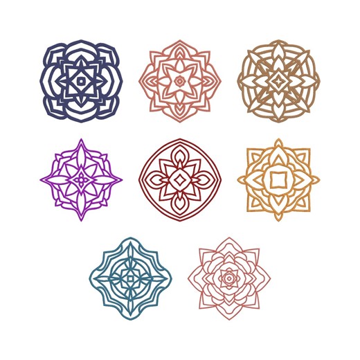 Mandala Flower Embroidery Design Bundle, Floral Decorative Flower Machine Embroidery File, Instant Download, 7 Sizes - Etsy