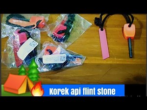 Review korek api magnesium Flint Stone Fire starter Indonesian Bushcraft