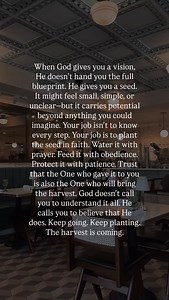 1.3K views · 22K reactions | When God gives you a vision, it usually...