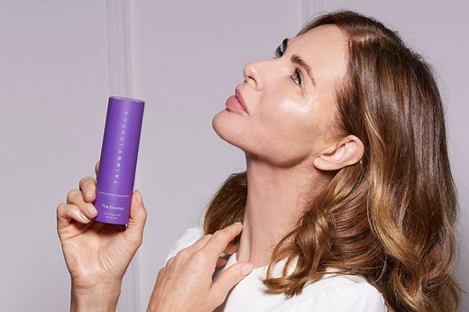 Trinny London neck cream has 'impossible' gravity-defying results
