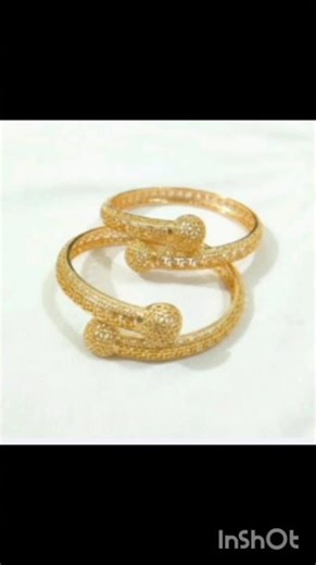 Golden Geometric Bangles Set for Women