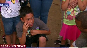 Kid on tornado: It was scary