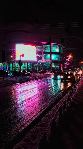 My charming edit from the snowy night of Mashhad😍 #Iran#Night#Mashhad#Snow#Winter