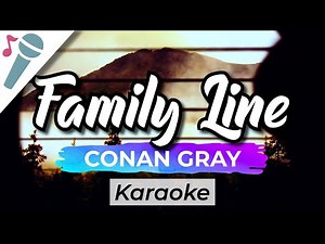 Conan Gray - Family Line - Karaoke Instrumental (Acoustic)