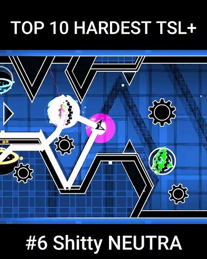 TOP 10 Hardest TSL+ #geometrydash #gd #music #gameplay #gaming #electronicmusic #games #edit