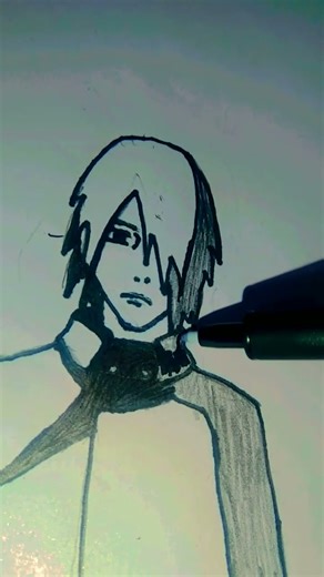 How to draw🔥 Sasuke Uchiha of full body drawing in 😈 Boruto 😈anime drawing 😈💀☠️🔥