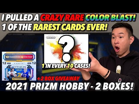 INSANE COLOR BLAST PULL + GOLD VINYL & GOLD! 🤯🔥 | 2021 Panini Prizm Football Hobby Box Review x2