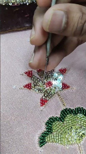 sequin flowers embroidery for beginners| sequins flower embroidery tutorial| sippi tikki flower