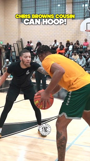 Chris Brown's Cousin Is A BALLER... #shorts #basketball #funny #happy #fbreels | Dweiming