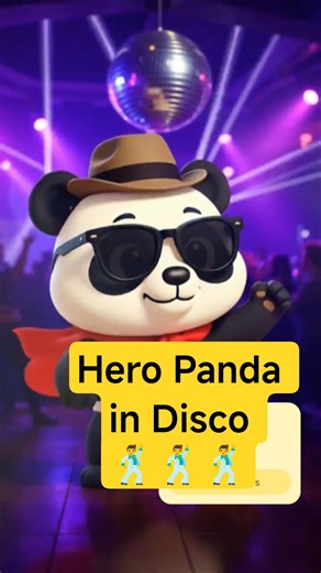 Hero Panda Meme Animation – Disco Dance Party 🕺🐼✨