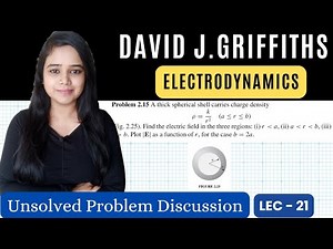 Find electric field of thick spherical shell having charge density?LEC-21 ED GRIFFITHS problem