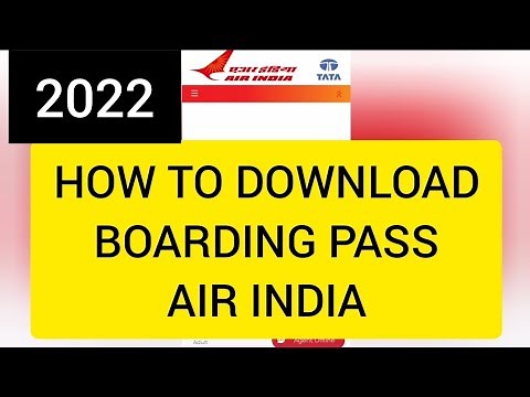 HOW TO DOWNLOAD BOARDING PASS || Download Boarding pass of Air India|| Air India web check In