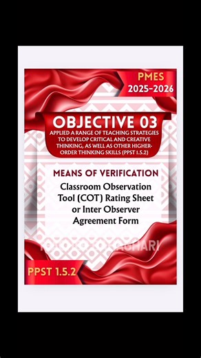 ✨Available PMES 2025-2026 (TEACHER I-III)✨ Reminder: Own design ko po ito kaya STRICTLY do not repost for reselling Editable to Canva and PowerPoint INCLUSIONS ✅ PMES 2025-2026 with SAMPLE MOV’s and ANNOTATIONS ✅ Annex C- PMES Tool ✅ Annex E- COT Rating ✅ Sample Minutes of the Meeting ✅ Sample Narrative PTA Meeting ✅ Sample Action Plan ✅ Sample LAC Plan Proposals #pmes #classroomobservationdone #NCOI #indicators #careerprogression #teacher | Teacher Bahaghari