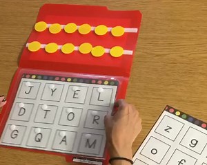 Simple tip…attach a sheet protector to a plastic file folder to make a bingo board and change out paper as needed. I add Velcro to the squares and to plastic chips so my students keep them in place while playing. | Simply Visual