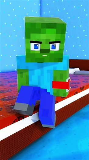 Zombie Fixes Ragequit Problems #minecraft #shorts #sigma