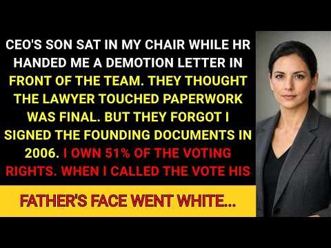 The CEO's Son Took My Office And My Team—He Had No Idea I Owned 51% Of The Voting Rights