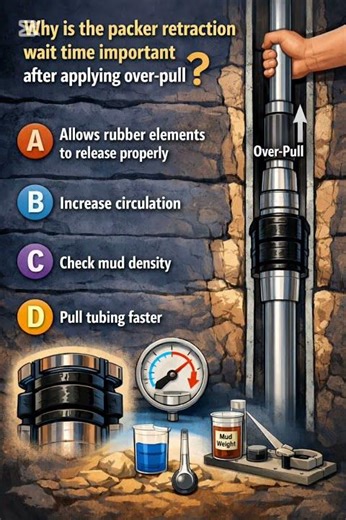 Packer Retraction Wait Time Q118#WellOperations #PackerOperation #WellCompletion