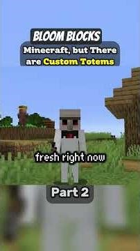 Minecraft with Custom totems😳 (Part-2)#shorts #minecraft #tiktok #minecraftonly Credits:Silverspeed