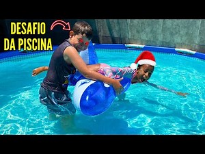 DESAFIO DA PISCINA - QUEM FICAR MAIS TEMPO NA BOIA NA PISCINA, VENCE - Desafio épico