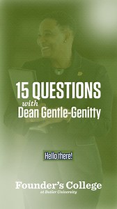 2.6K views · 24 reactions | The inaugural application for Butler’s Founder’s College is now open!  We met with Dean Gentle-Genitty for 15 rapid-fire questions. Visit www.butler.edu/founders/ to apply today. | Butler University | Facebook