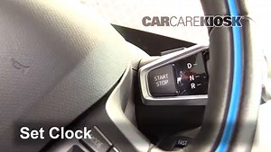 How to Set the Clock / Change Time on a 2017 BMW i3 Range Extender 0.6L 2 Cyl.