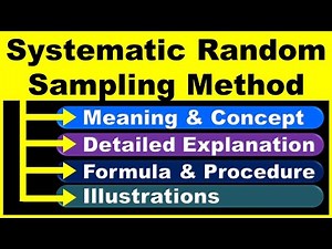 Systematic Random Sampling Method | Sampling Techniques | Research Methodology | Marketing Research