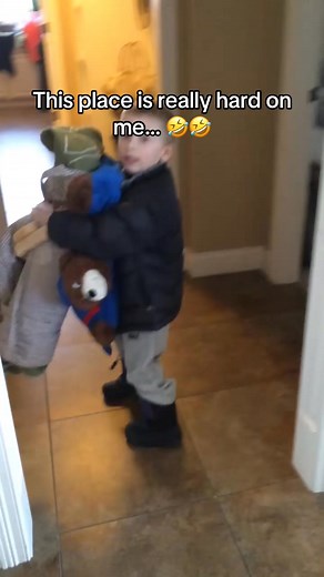 146K views · 2.1K reactions | When your kid dramatically announces “this place is really hard on me” and packs up snacks to run away… only to come back 12 seconds later because it was snowing  Old video but still elite behavior. | Adventure with Joe | Facebook