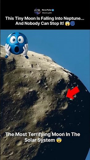 This Tiny Moon Survives Neptune's Deadly Storms |#shorts #universe #neptune #supermoons
