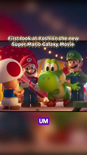 First look at Yoshi in the new Super Mario Galaxy Movie #nintendo #mario #movie