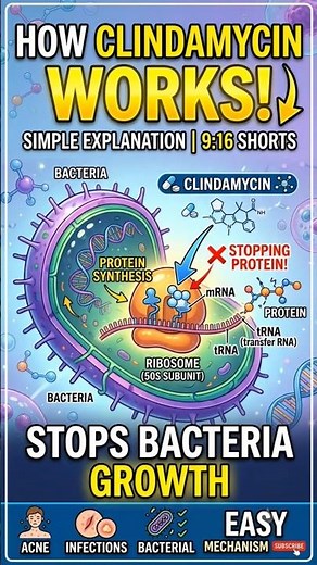 How Clindamycin Works on Your Skin | Acne Treatment Explained #Shorts