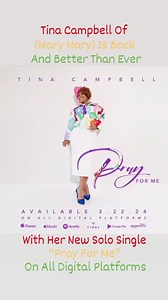 Tina Campbell of (Mary Mary) is BACK! And better than ever. With her NEW solo single "Pray For Me" #TinaCampbell #EricaCampbell Erica Campbell #MaryMary #Gospel #SingersLife Teddy Campbell #TeddyCampbell #Pastor Warryn Campbell #Caliworship California Worship Center #Church #VoiceRogers #COGIC #Pentecostal #Baptist #OneOnLine #tphonline | Voice Rogers