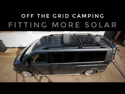 Fitting solar panels - vw t5 camper (off the grid camping)