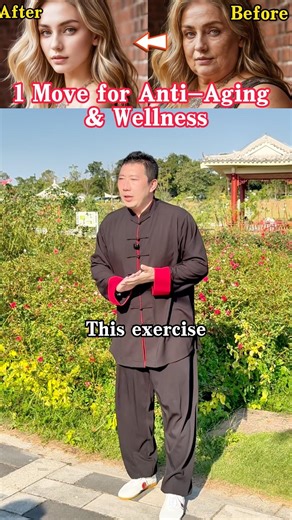1 Move for Anti-Aging & wellness #taichi #wellness #stayyoung #antiaging #dailyroutine #exercises