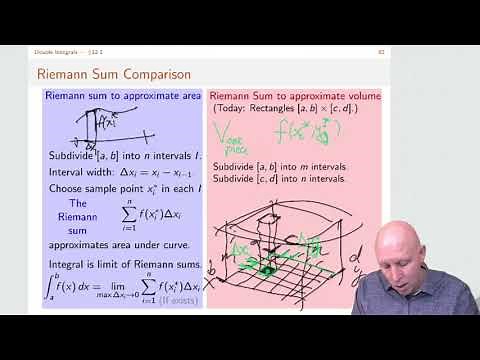 Multivariable Calculus - Ch 12.1 - Riemann Sums - Upper and Lower Bounds of Double Integrals