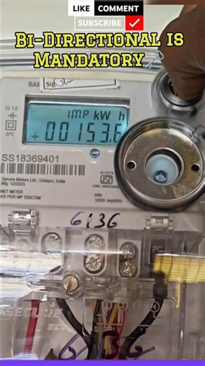 🙅Never Do This After Solar Installation 📟Net Meter Mistake Facts ⚡BiDirectional #shorts #engineering