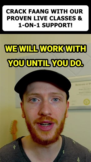 💻 Software devs with over 5 years of experience: we'll get you into FAANG in 3-6 months WITHOUT you quitting your day job - OR we'll work with you for free until you do. No seriously - if you take our live classes on DSA and System Design, get our 1 on 1 support, and don't get into the company of your dreams, then we'll continue working with you until you do. So click the link below and let's finally get you into FAANG! | AlgoMap.io