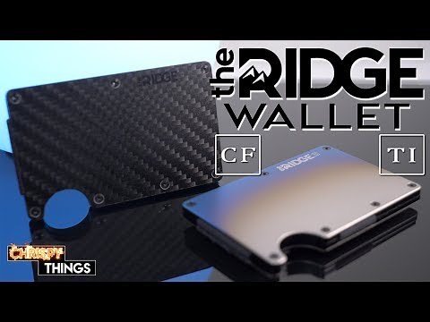 The Ridge Wallet: Burnt Titanium & Carbon Fiber- Why they are the BEST MINIMALIST WALLETS available!