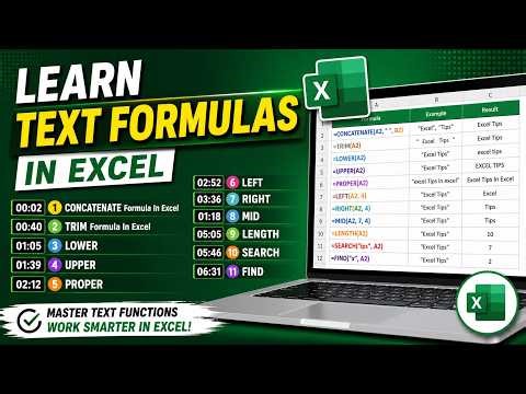 Master Text Formulas in Excel