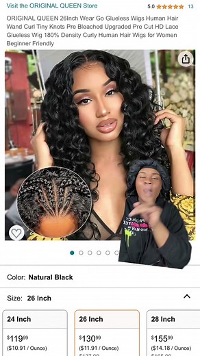 Try this Glueless Wand Curl Wear and Go 26inch Wig on AMAZON!! from @Original Queen Hair with me Link in bio, Go to pt2 #gluelesswig #gluelesswigs #amazonfinds #amazonwig #wearandgowigs