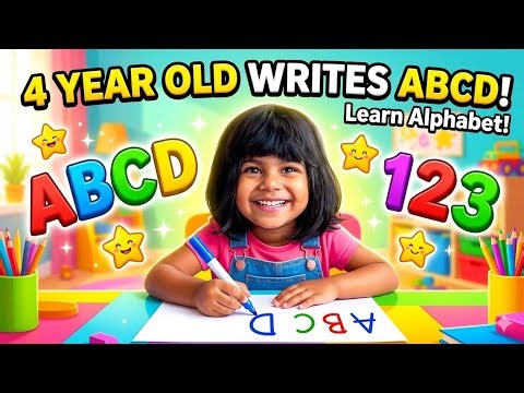 Can a 4 Year Old Write the Whole Alphabet? 🌟 Preschool Learning Fun #writingpractice #youtubekids