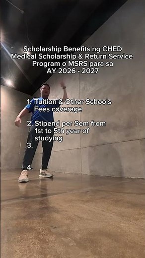 Scholarship Benefits ng CHED Medical Scholarship & Return Service Program