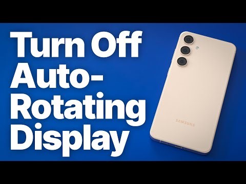 How to Stop Screen Rotation on Android / Samsung Phones