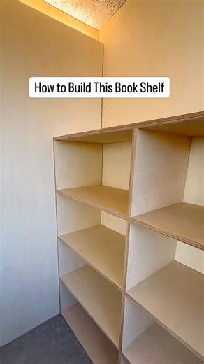 How to Build strong Bookshelves💪 #dewalt#homemade#howto#shorts#diy#uk#homedecor#woodworking#plywood