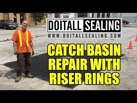 Catch Basin Repair with Riser Rings