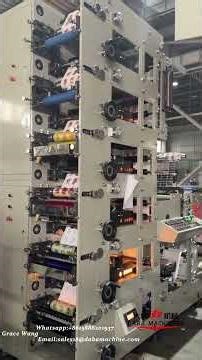 DABA 6 Color Label Flexo Label Printing Machine –With Good Color Registration Ship To South Africa