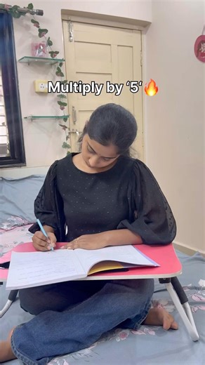 Multiply by ‘5’🔥#maths #mathstricks #tricks #shorttricks #study #exam #studentslife