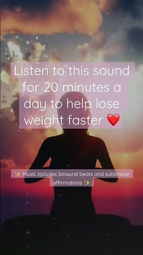 Lose weight faster by listening to this sound #binauralbeats #subliminalaffirmations #loseweight