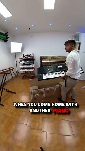 when you come home with another PIANO