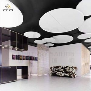 [Hot Item] Acoustic Drop Ceiling Tiles Suspended Fiberglass Ceiling Clouds for Office Buildings/Public Areas